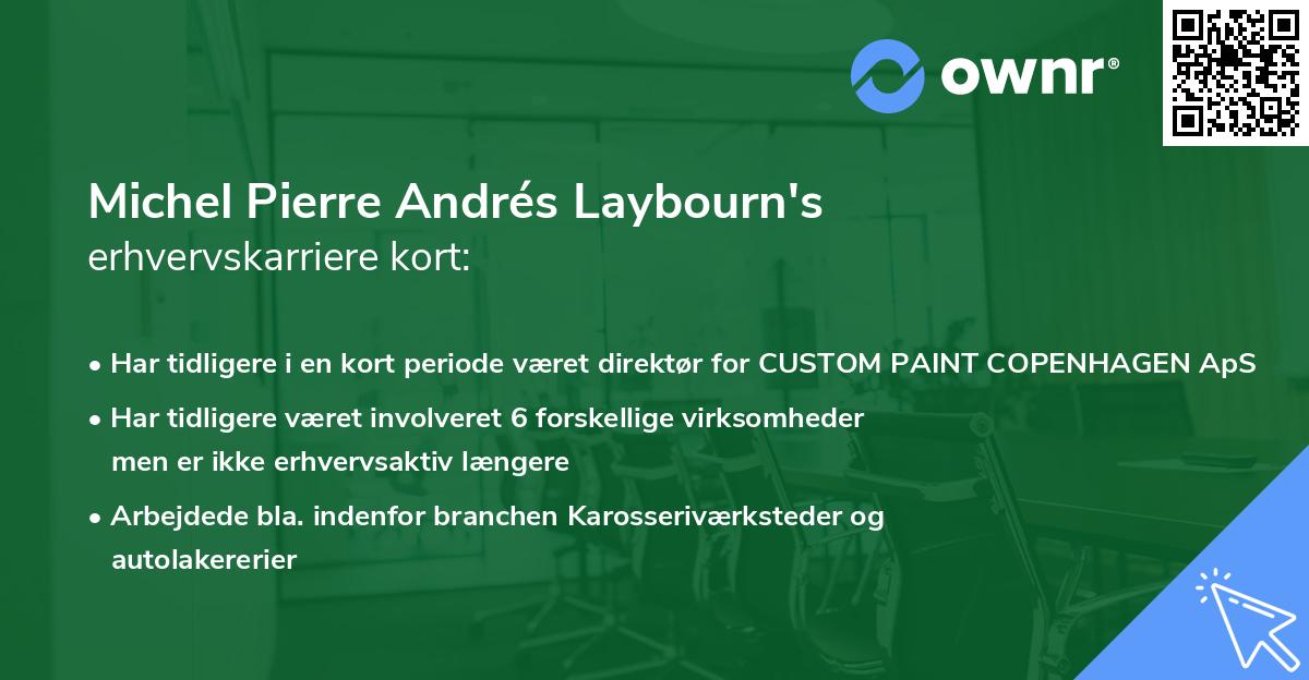 Michel Pierre Andrés Laybourn's erhvervskarriere kort