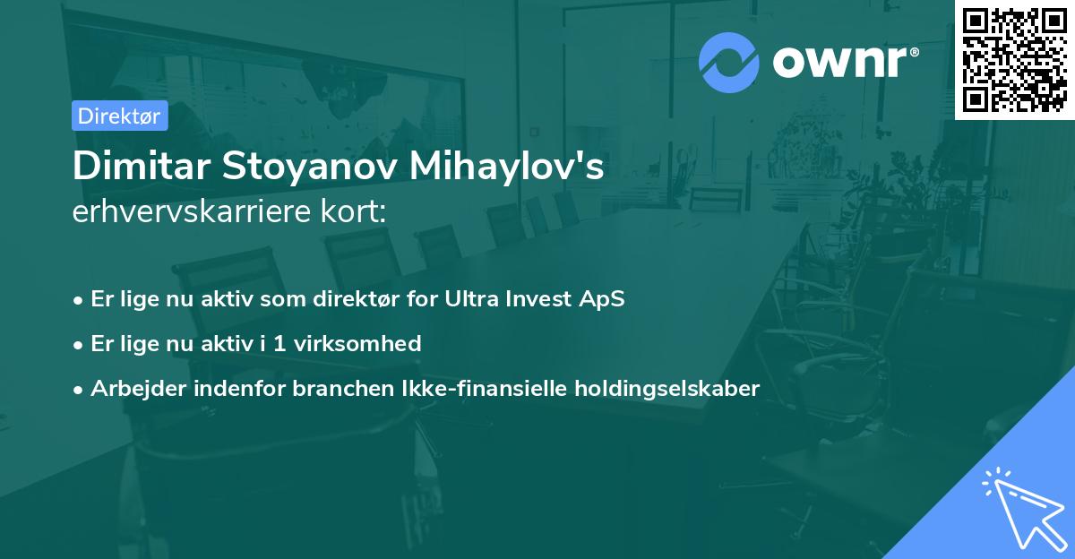 Dimitar Stoyanov Mihaylov's erhvervskarriere kort