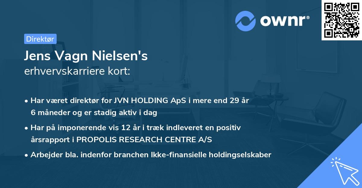 Jens Vagn Nielsen's erhvervskarriere kort