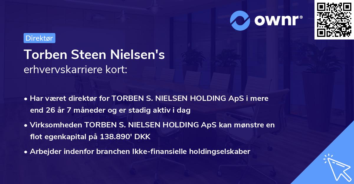 Torben Steen Nielsen's erhvervskarriere kort