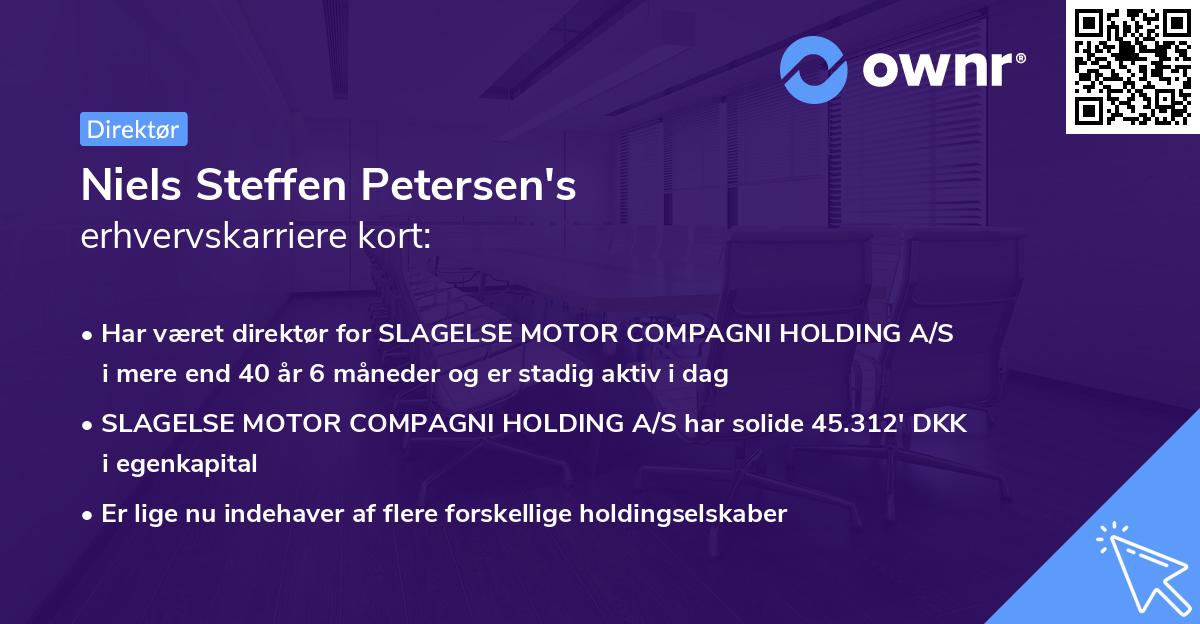 Niels Steffen Petersen's erhvervskarriere kort