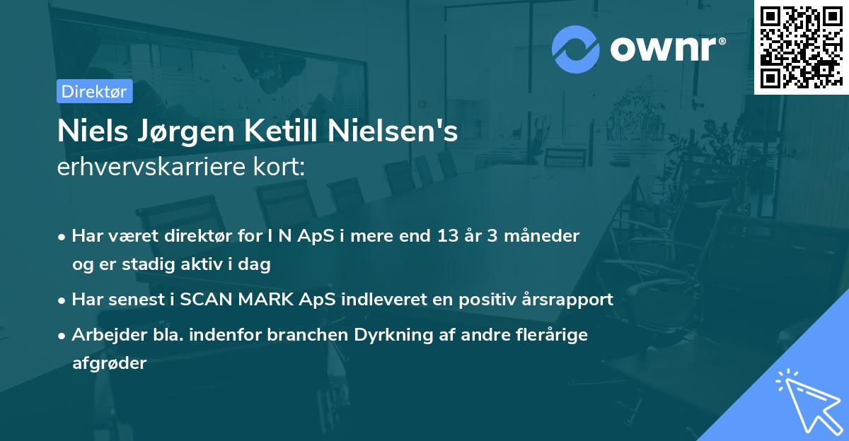 Niels Jørgen Ketill Nielsen's erhvervskarriere kort