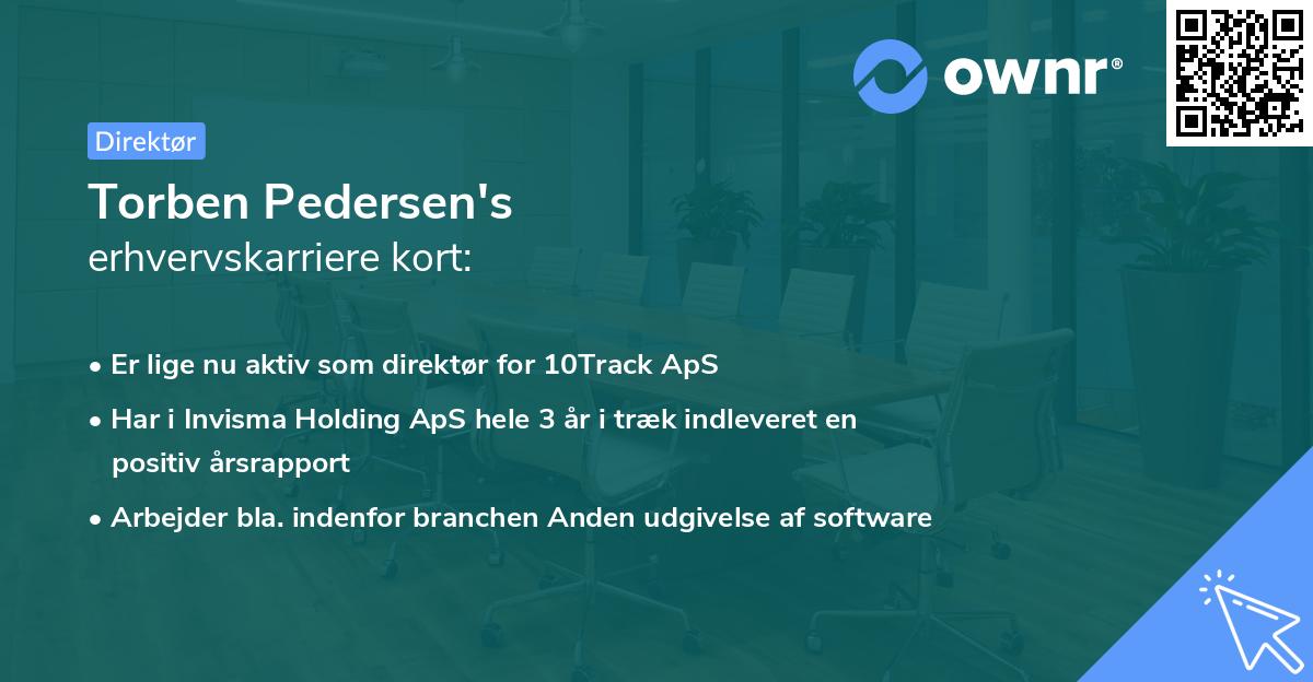 Torben Pedersen's erhvervskarriere kort