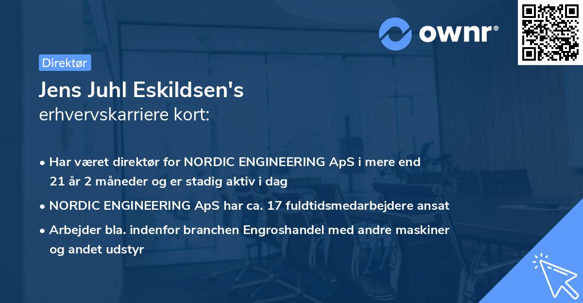 Jens Juhl Eskildsen's erhvervskarriere kort