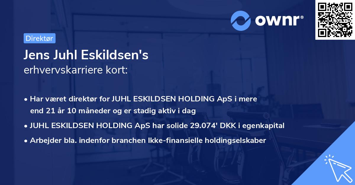 Jens Juhl Eskildsen's erhvervskarriere kort