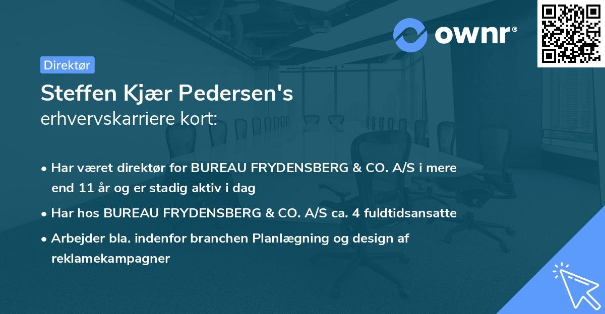 Steffen Kjær Pedersen's erhvervskarriere kort