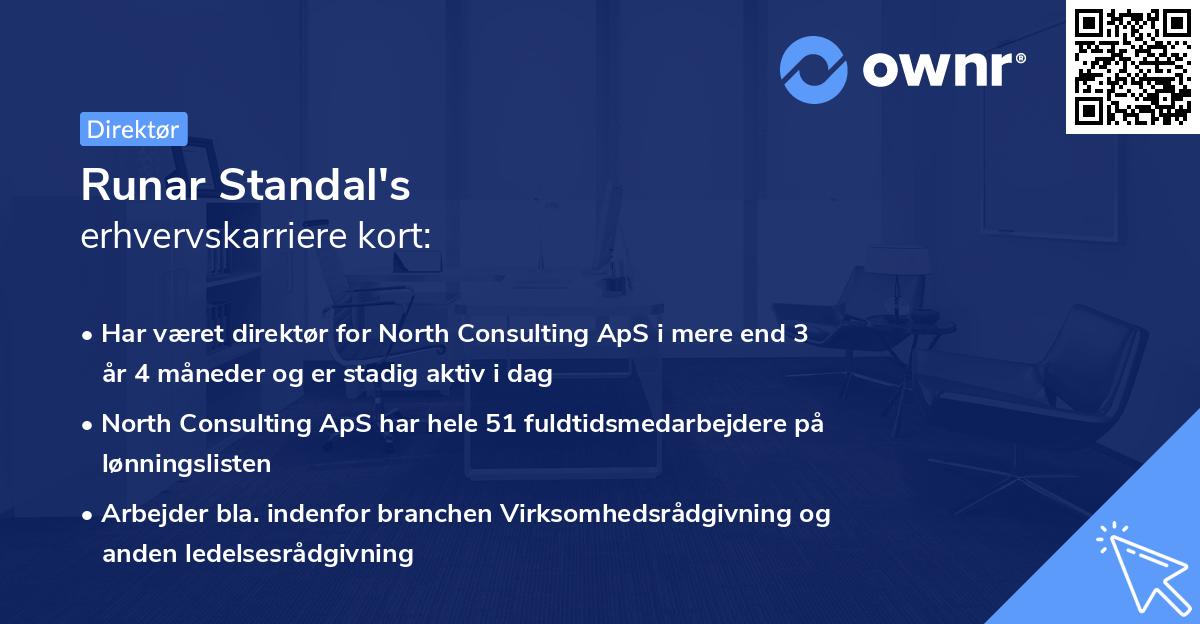 Runar Standal's erhvervskarriere kort