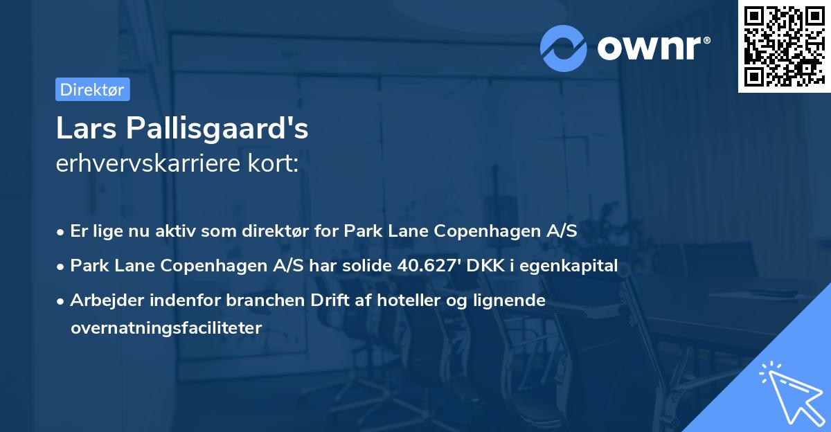 Lars Pallisgaard's erhvervskarriere kort