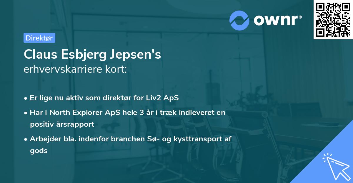 Claus Esbjerg Jepsen's erhvervskarriere kort