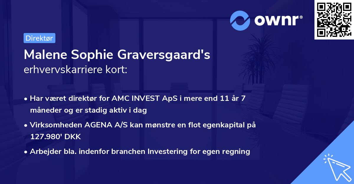 Malene Sophie Graversgaard's erhvervskarriere kort