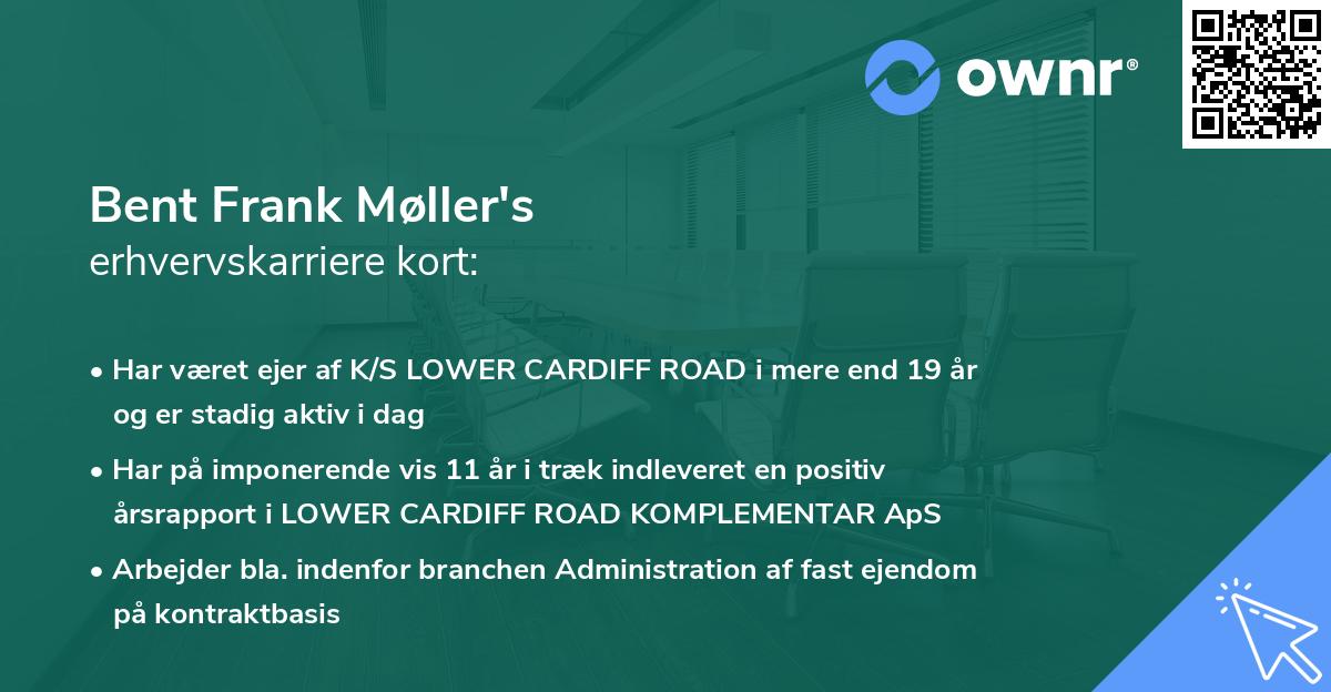 Bent Frank Møller's erhvervskarriere kort