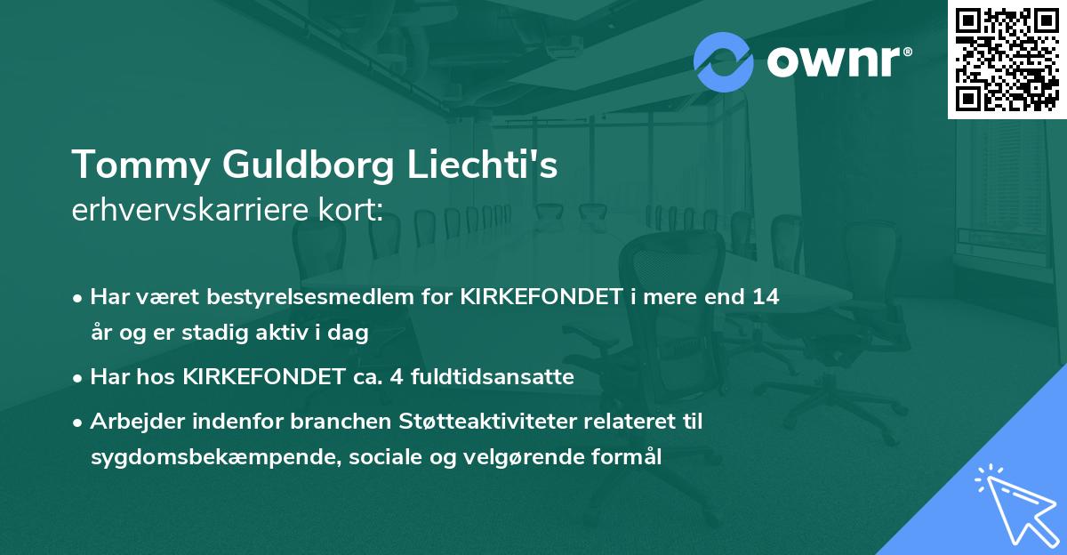 Tommy Guldborg Liechti's erhvervskarriere kort