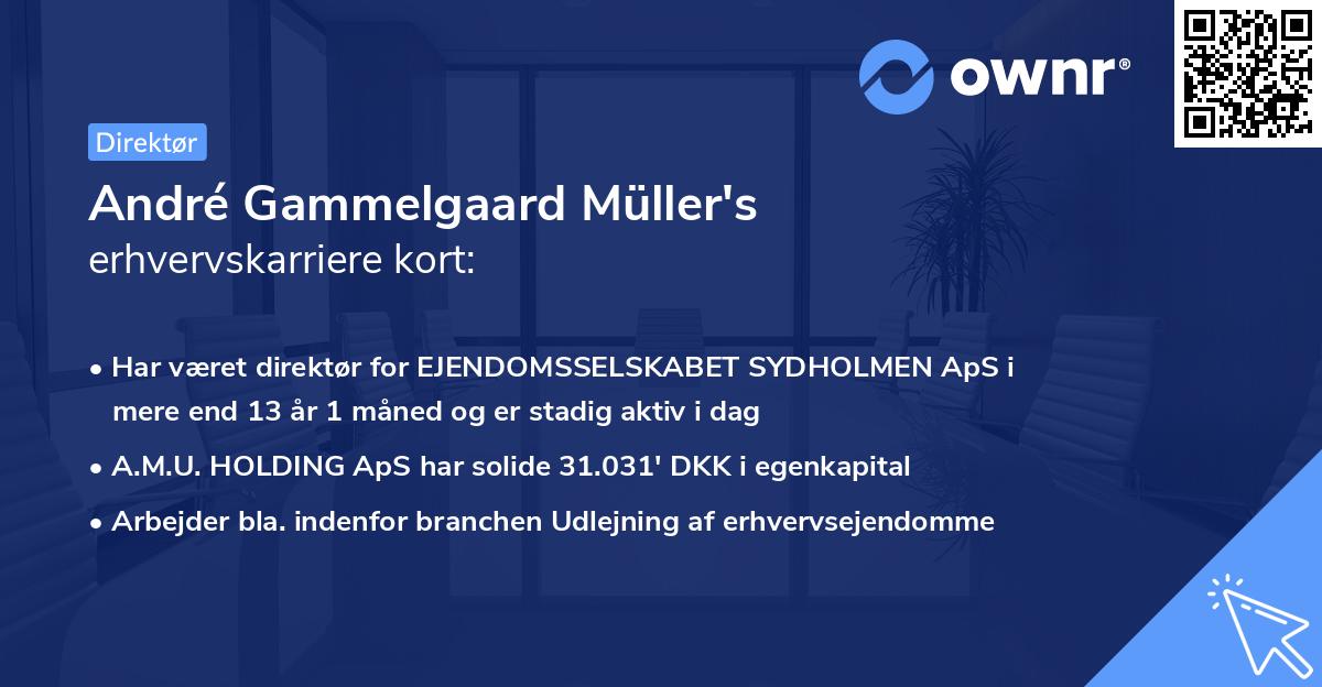 André Gammelgaard Müller's erhvervskarriere kort