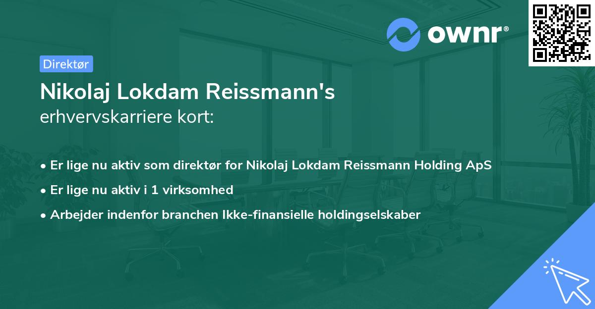 Nikolaj Lokdam Reissmann's erhvervskarriere kort