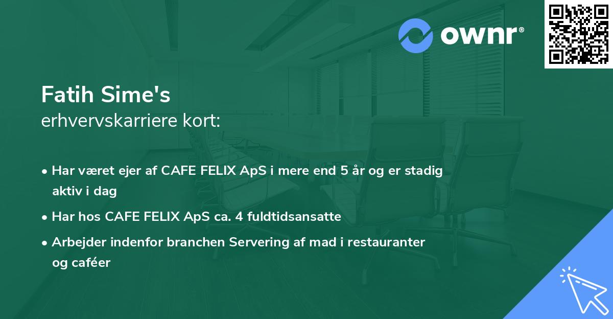Fatih Sime's erhvervskarriere kort