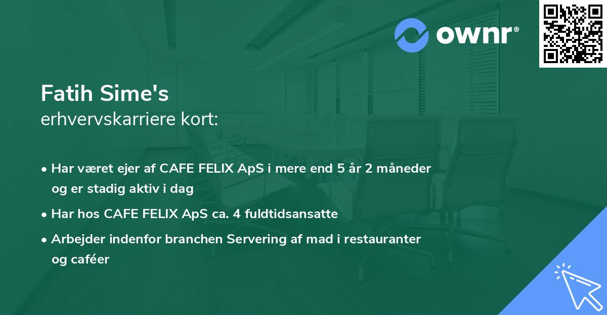 Fatih Sime's erhvervskarriere kort