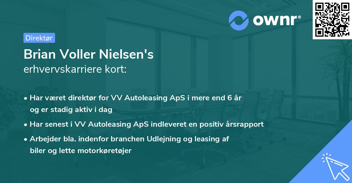 Brian Voller Nielsen's erhvervskarriere kort