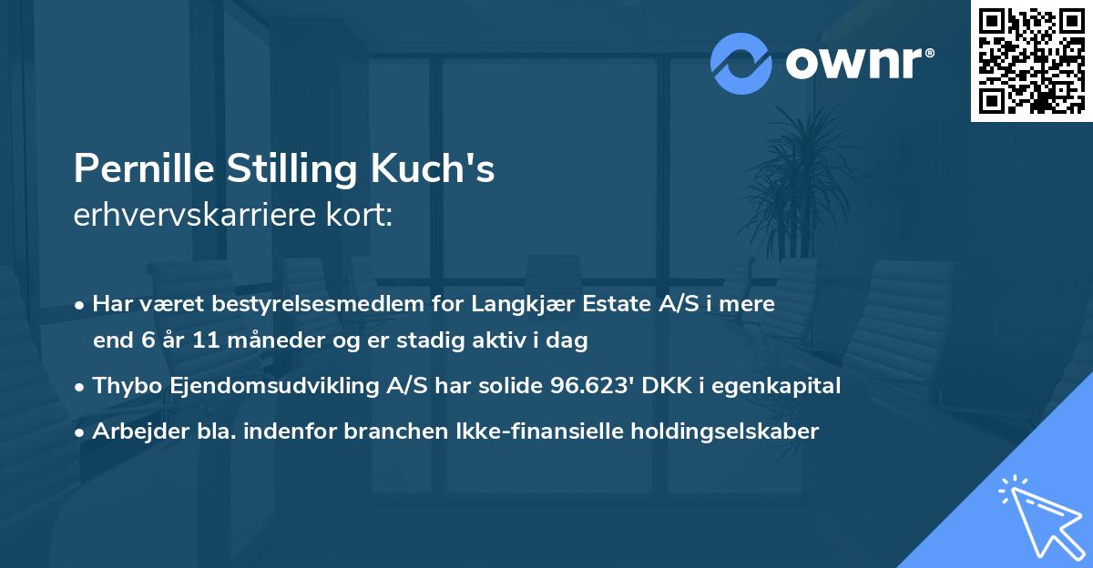 Pernille Stilling Kuch's erhvervskarriere kort