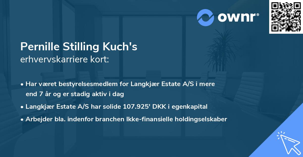 Pernille Stilling Kuch's erhvervskarriere kort