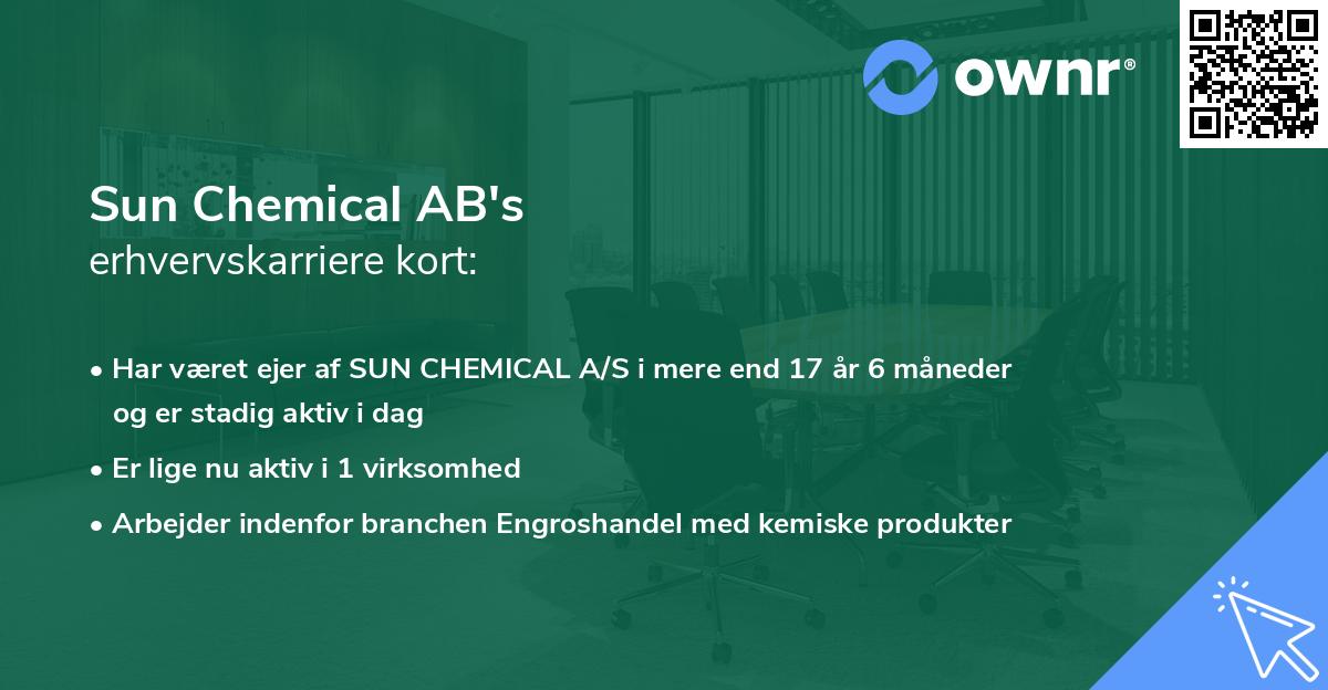 Sun Chemical AB's erhvervskarriere kort