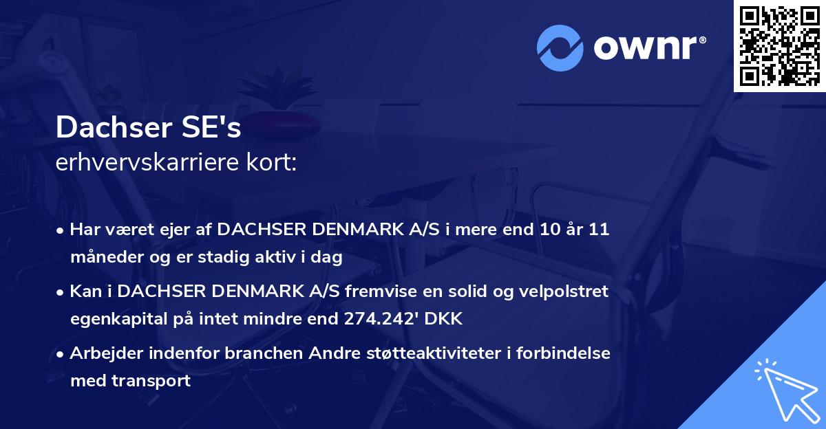 Dachser SE's erhvervskarriere kort