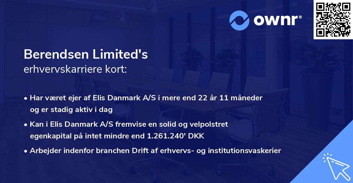 Berendsen Limited's erhvervskarriere kort