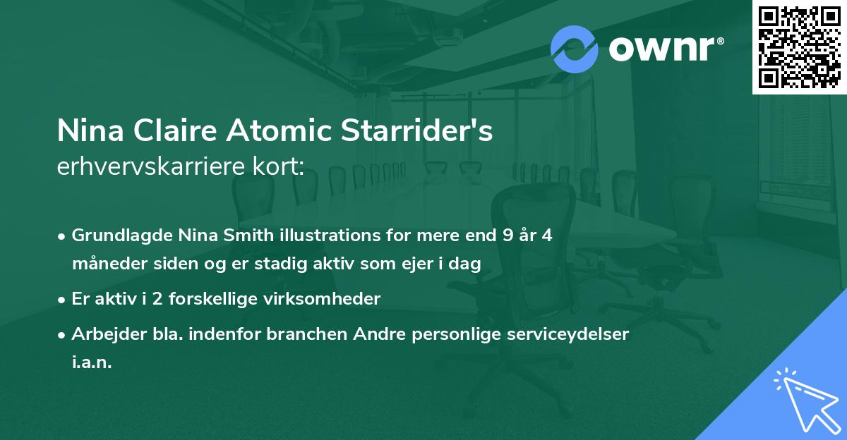 Nina Claire Atomic Starrider's erhvervskarriere kort