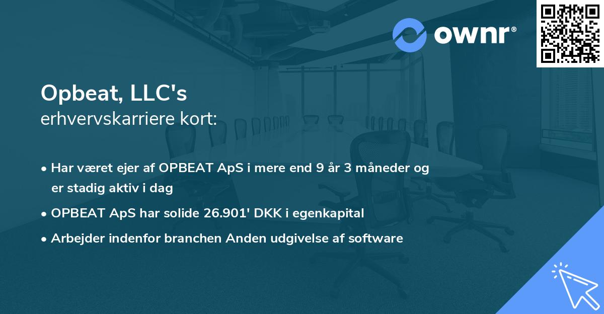 Opbeat, LLC's erhvervskarriere kort
