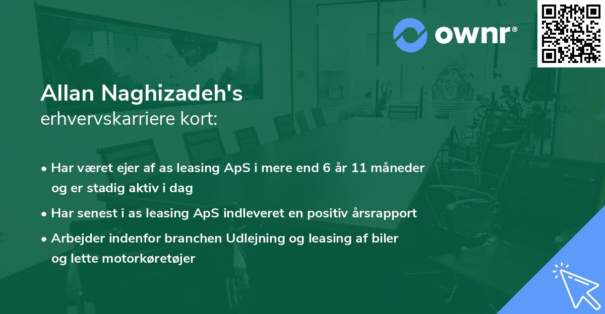 Allan Naghizadeh's erhvervskarriere kort