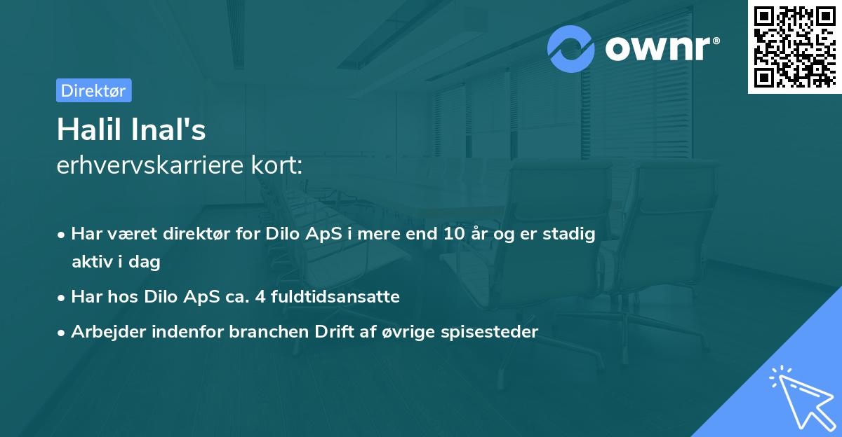 Halil Inal's erhvervskarriere kort