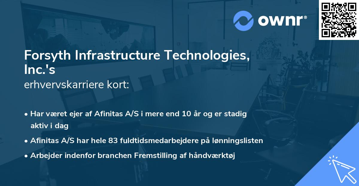 Forsyth Infrastructure Technologies, Inc.'s erhvervskarriere kort