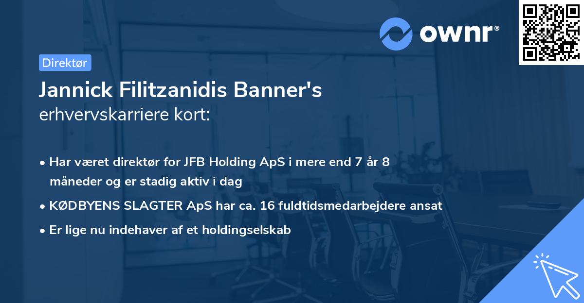 Jannick Filitzanidis Banner's erhvervskarriere kort