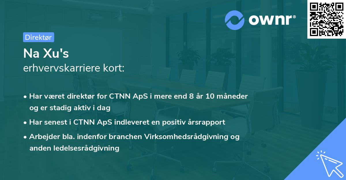 Na Xu's erhvervskarriere kort