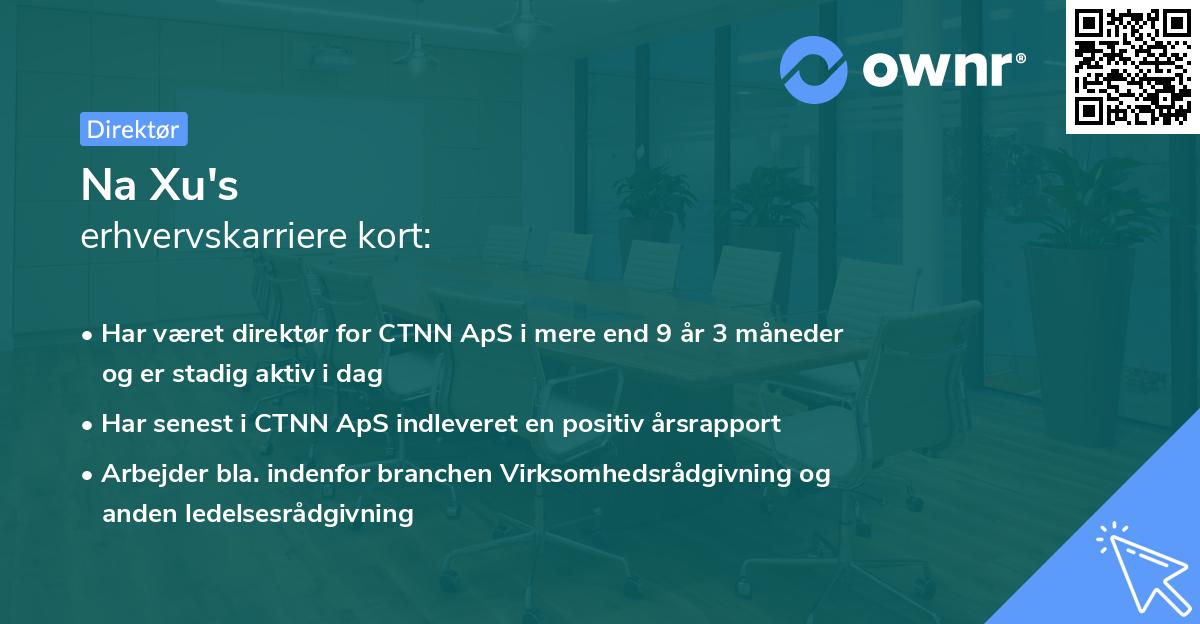 Na Xu's erhvervskarriere kort