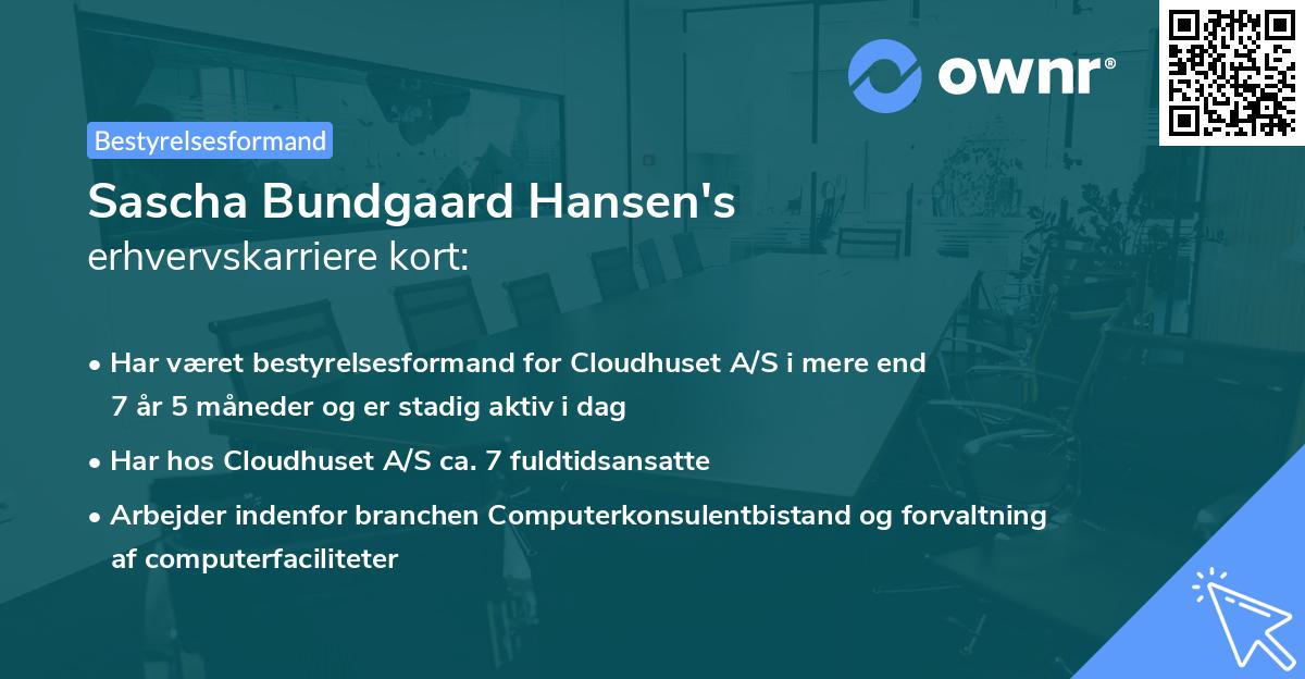 Sascha Bundgaard Hansen's erhvervskarriere kort