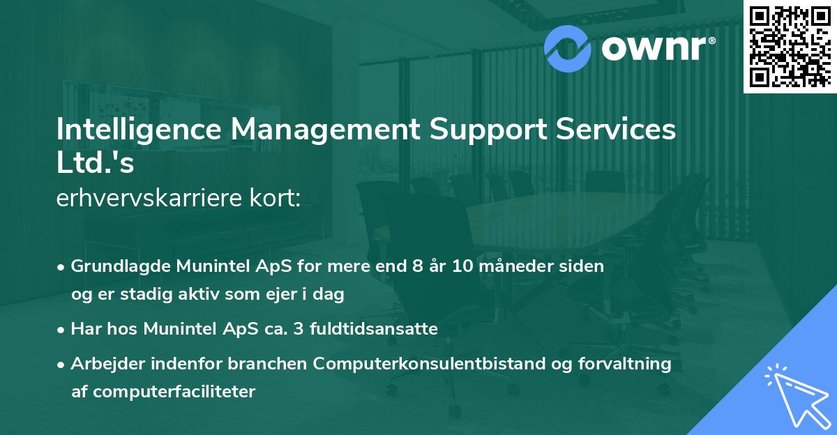 Intelligence Management Support Services Ltd.'s erhvervskarriere kort