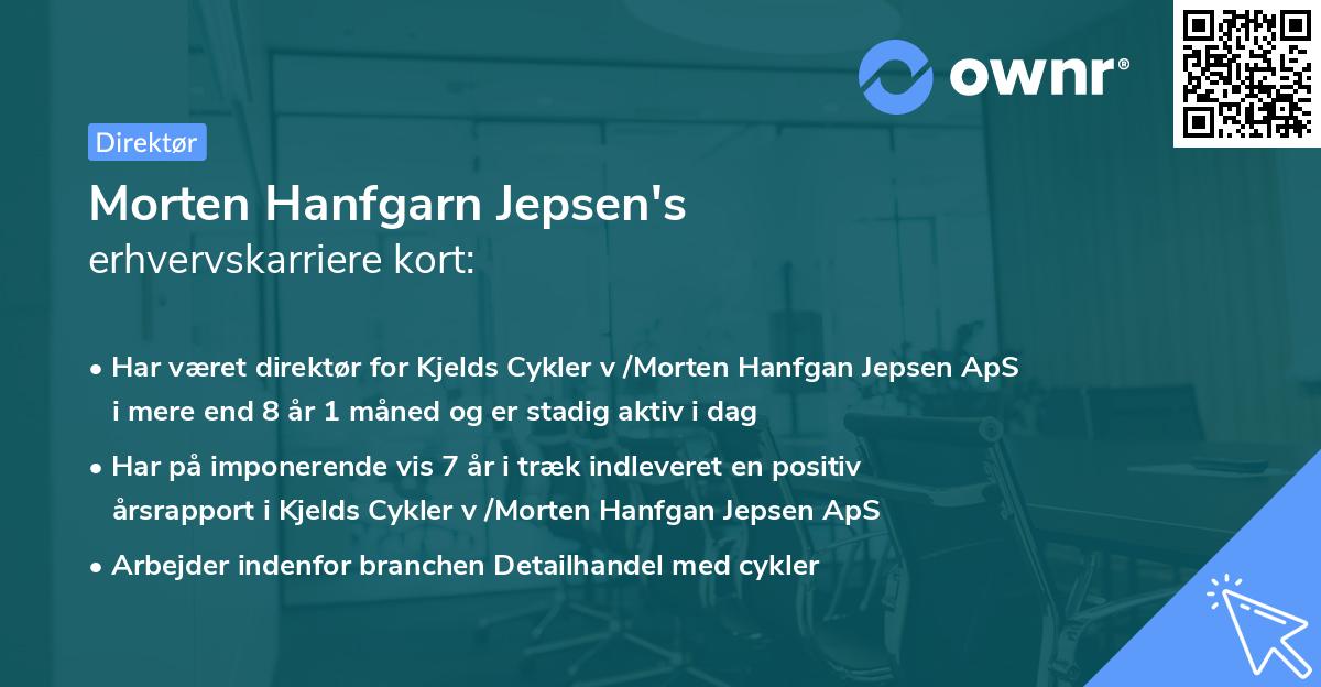 Morten Hanfgarn Jepsen's erhvervskarriere kort