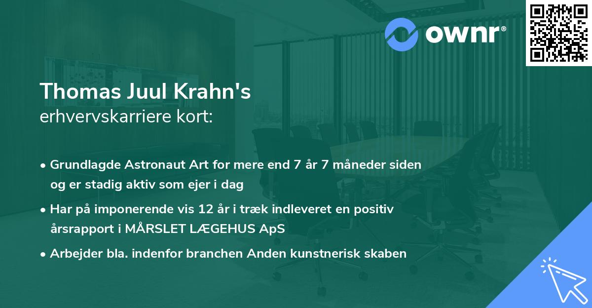 Thomas Juul Krahn's erhvervskarriere kort