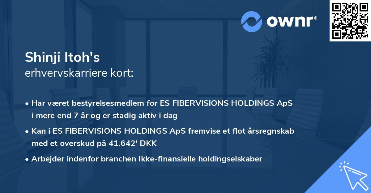 Shinji Itoh's erhvervskarriere kort