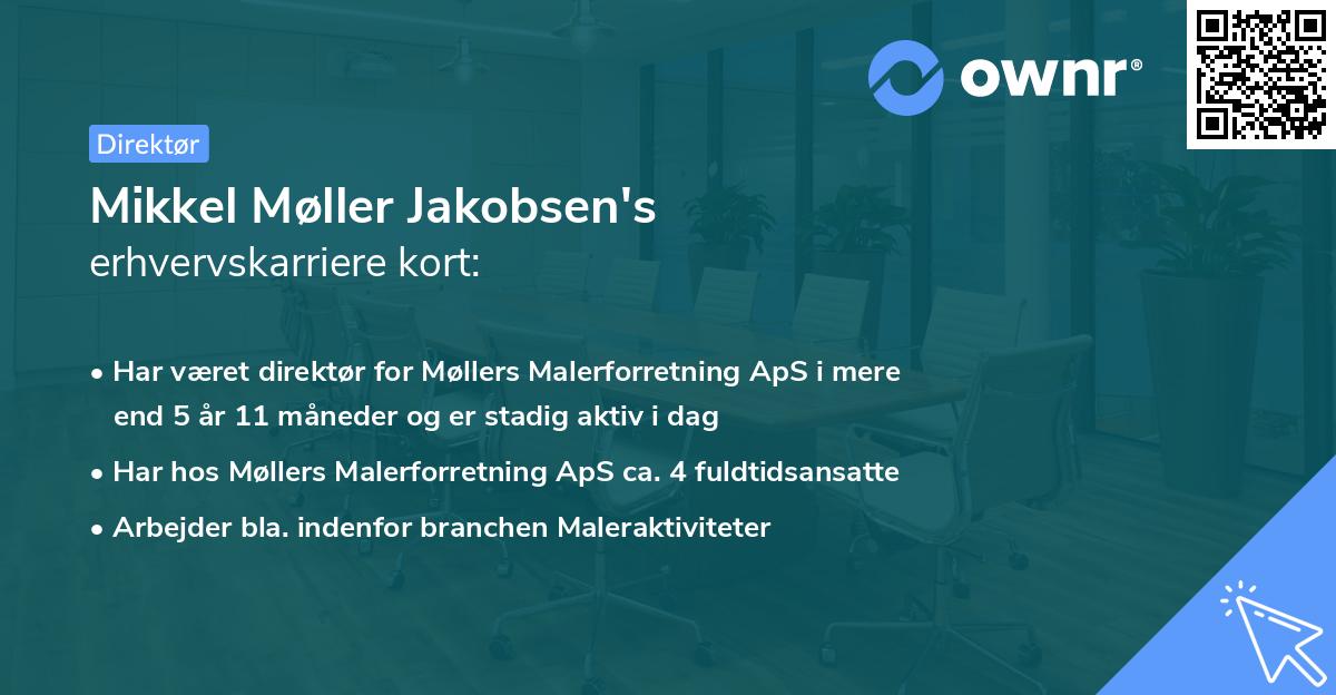Mikkel Møller Jakobsen's erhvervskarriere kort