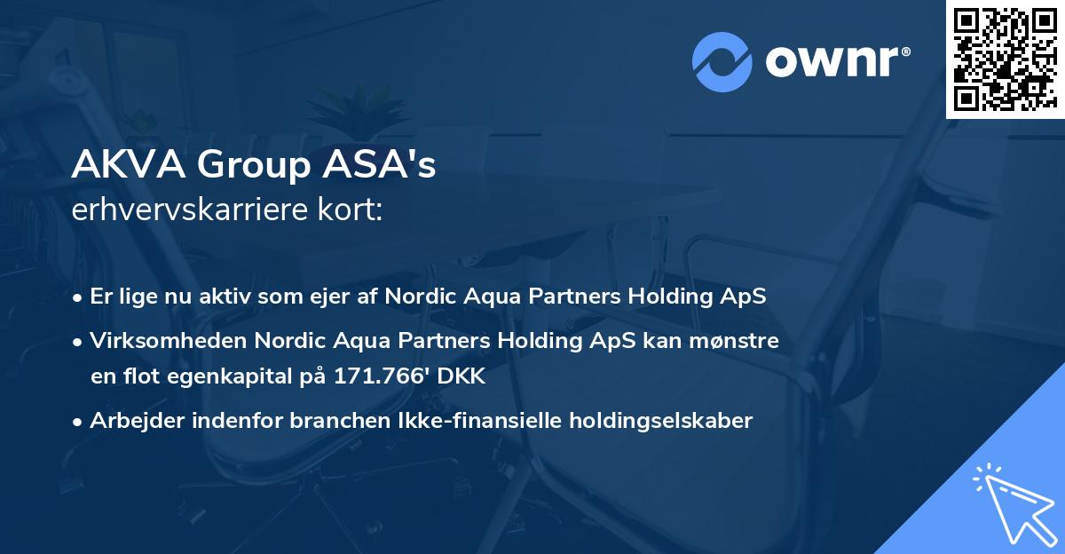 AKVA Group ASA's erhvervskarriere kort