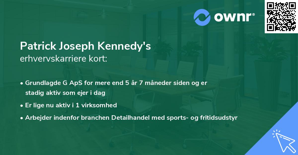 Patrick Joseph Kennedy's erhvervskarriere kort
