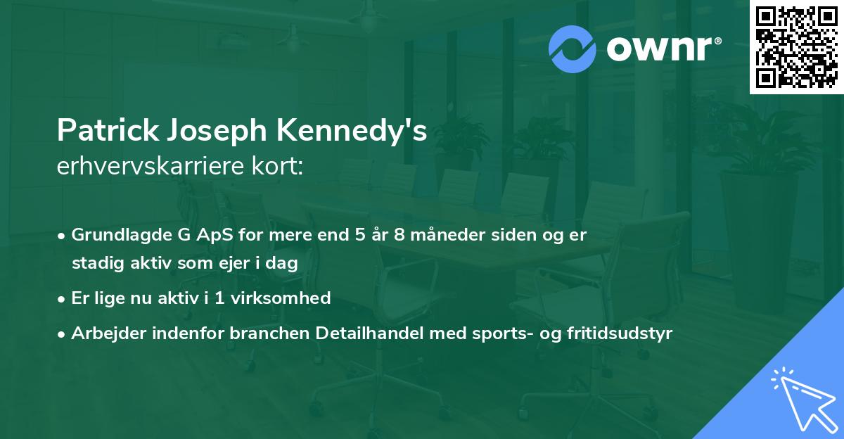 Patrick Joseph Kennedy's erhvervskarriere kort