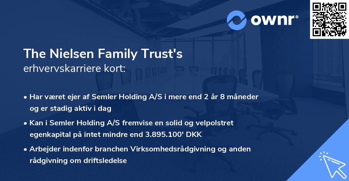 The Nielsen Family Trust's erhvervskarriere kort