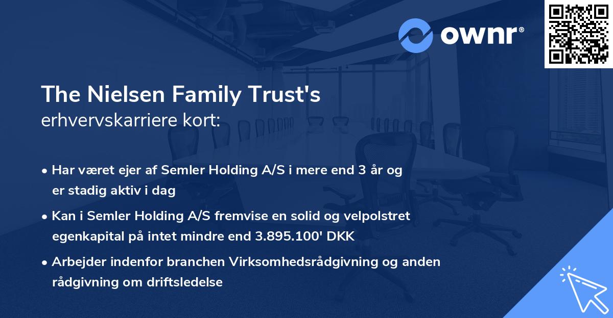 The Nielsen Family Trust's erhvervskarriere kort