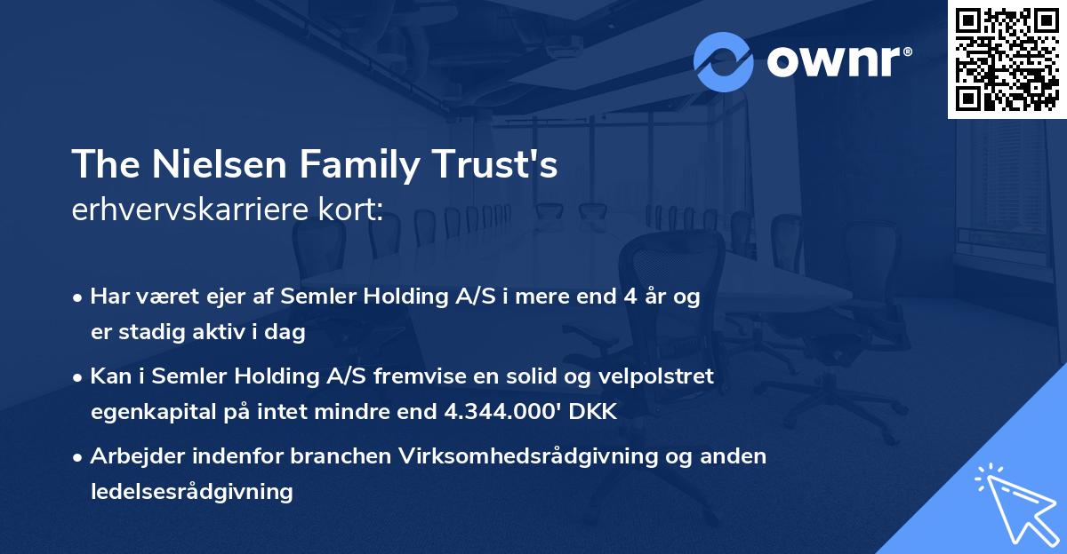 The Nielsen Family Trust's erhvervskarriere kort