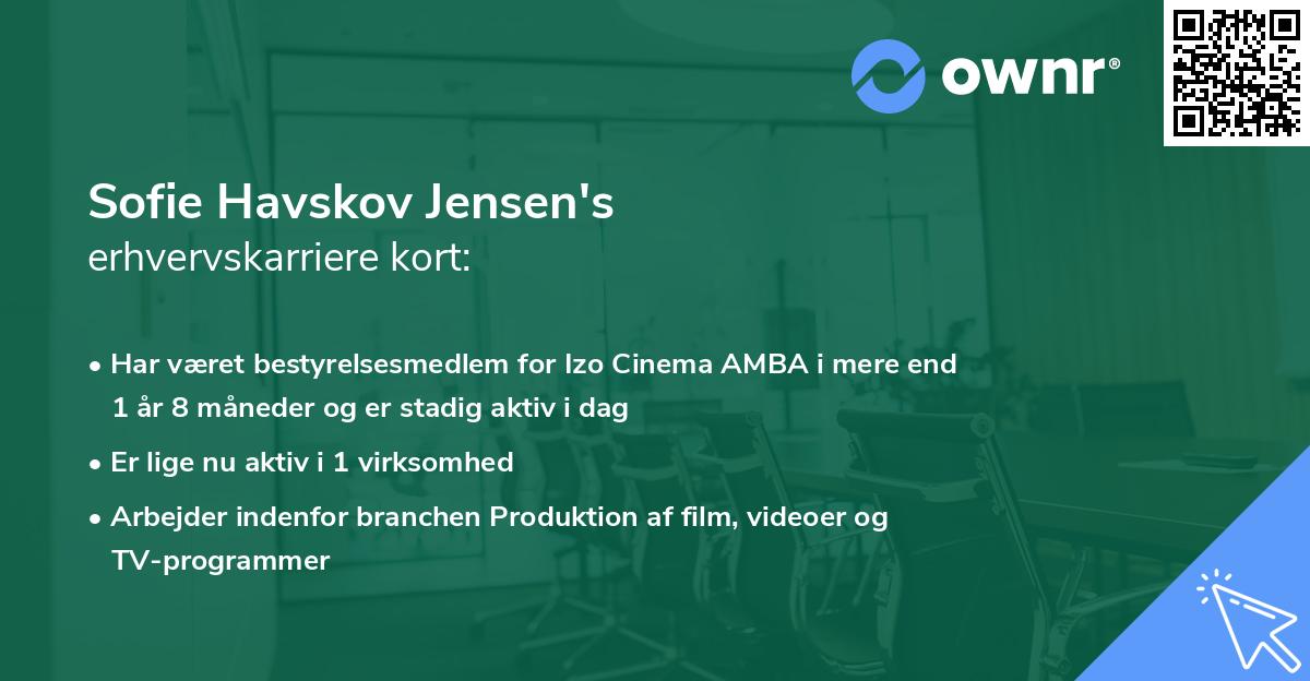 Sofie Havskov Jensen's erhvervskarriere kort