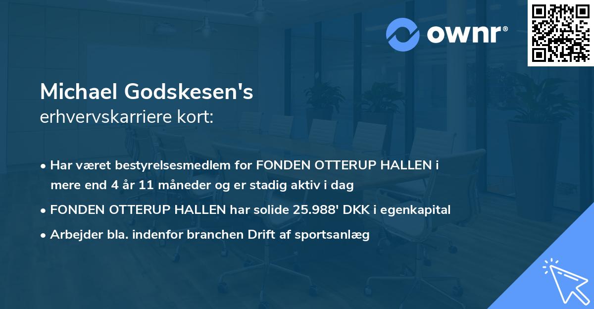 Michael Godskesen's erhvervskarriere kort
