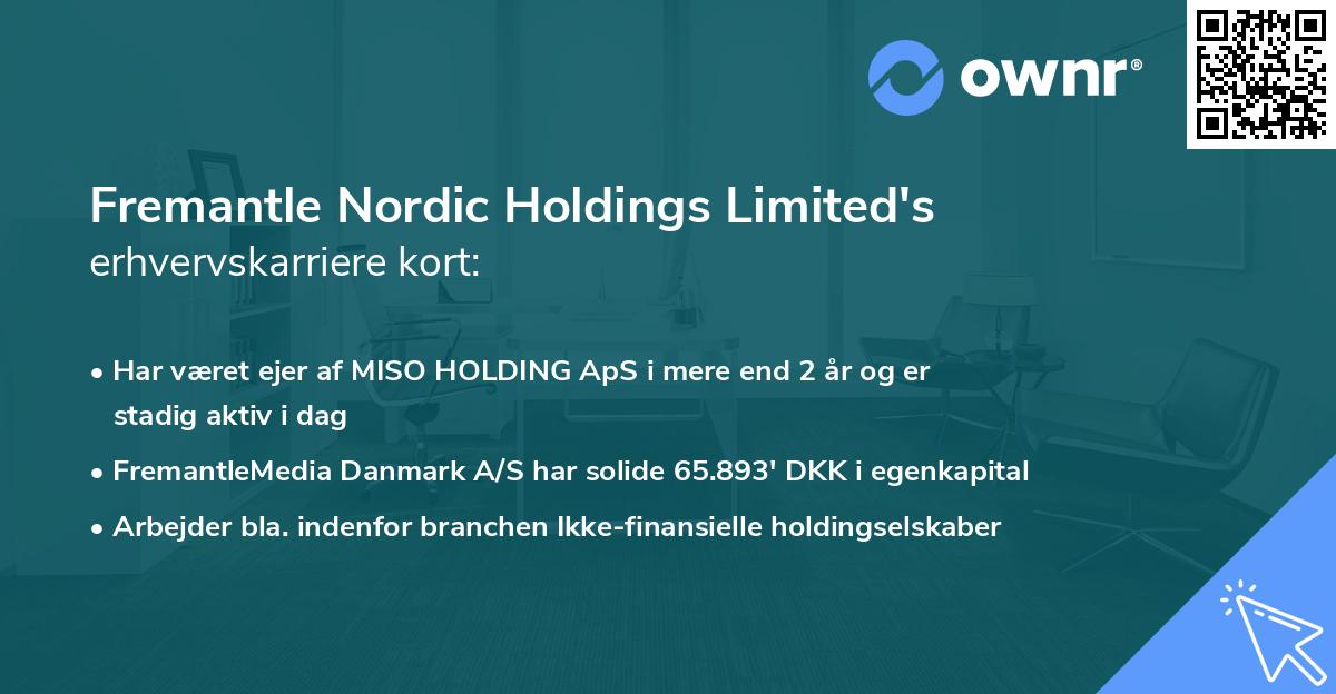 Fremantle Nordic Holdings Limited's erhvervskarriere kort