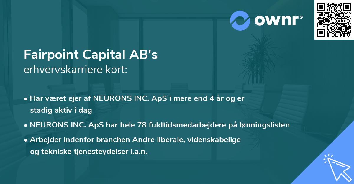Fairpoint Capital AB's erhvervskarriere kort